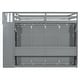 preview thumbnail 9 of 36, Full Over Full Size Murphy Bunk Bed Convertible Loft Bed with Hydraulic Lift, Hidden Desk and Storage Stairs for Kids