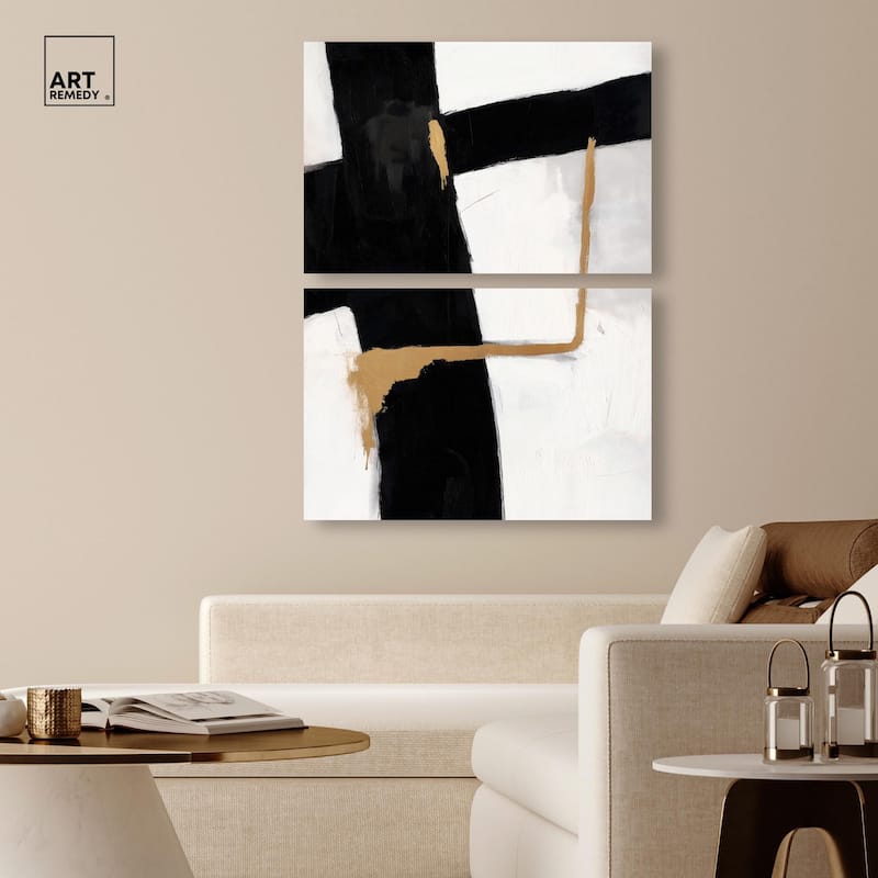 Urban Grid III Canvas Set of 2 by Art Remedy, Gallery Wrapped