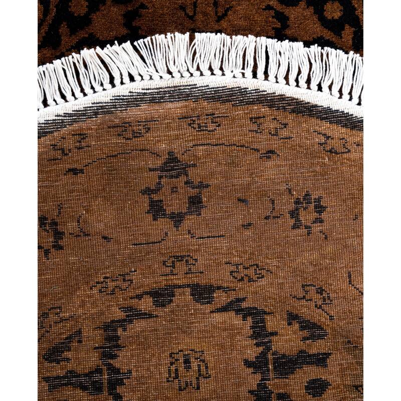 Overdyed One-of-a-Kind Hand-Knotted Area Rug - Brown - 3' 1" x 4' 7"