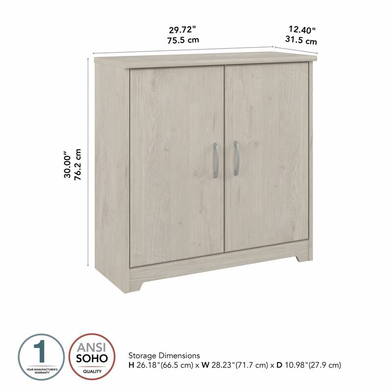 Bush Furniture Cabot Small Storage Cabinet with Doors