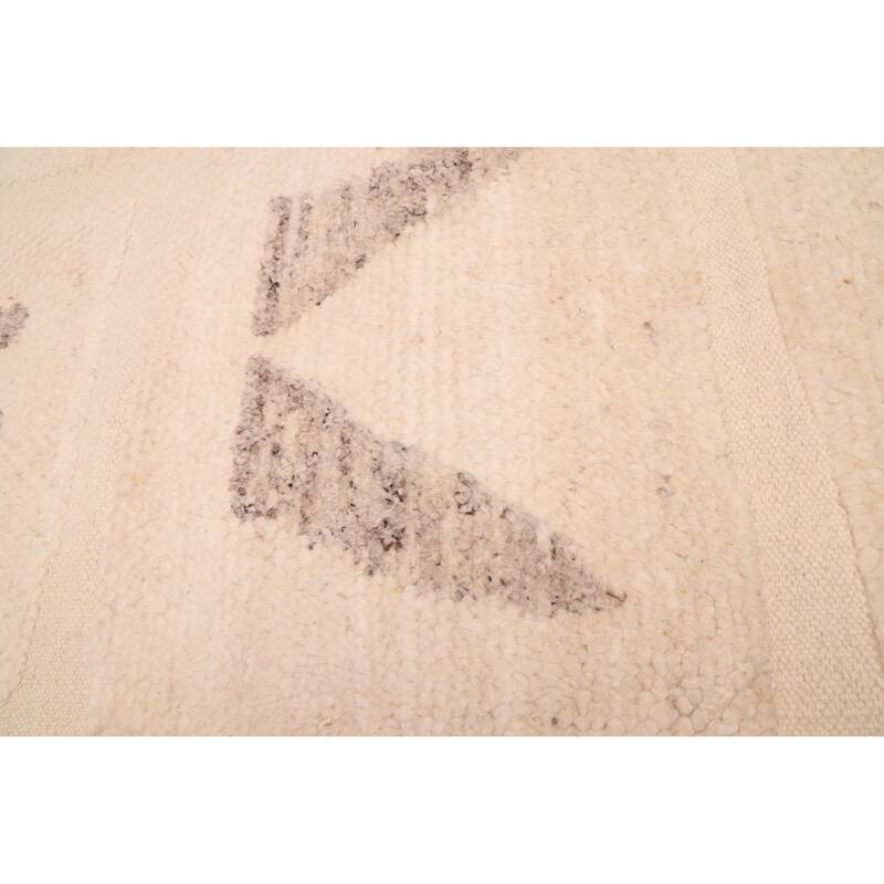 ECARPETGALLERY Hand-knotted Looma Cream Wool Rug - 8'1 x 10'2