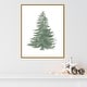 preview thumbnail 5 of 6, Floursack Holiday Tree by Danhui Nai Framed Canvas Wall Art