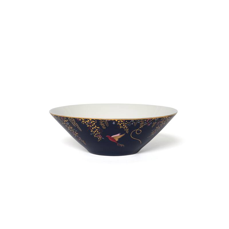 Portmeirion Sara Miller London Chelsea Medium Salad Bowl - 8 Inch - 8 Inch - Navy