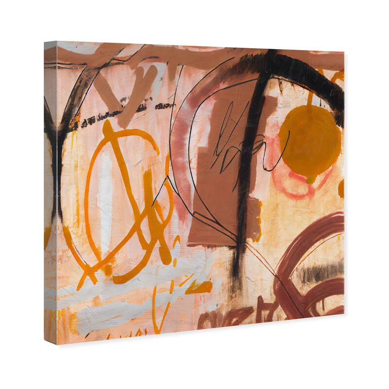 Wynwood Studio Canvas Abstract Tan and Taupe II Brown and Dark Yellow Modern & Contemporary Wall Art Canvas Print