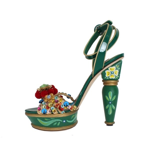 green dolce and gabbana shoes