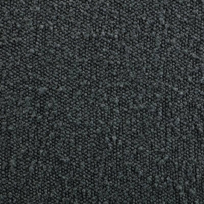 Black Boucle Upholstered Counter Chair (Set of 2)