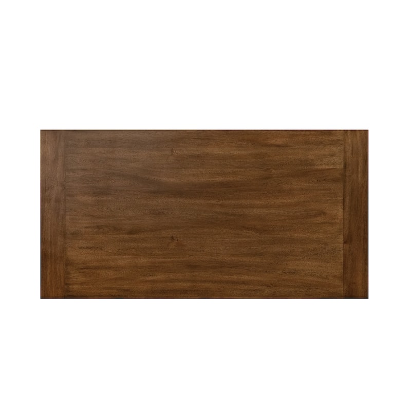 Furniture of America Drystan Rustic 7-Piece Brown Solid Wood Dining Table Set