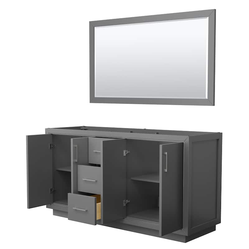 Wyndham Collection WCF1111-66D-CX-M58 Icon 66" Double Free Standing