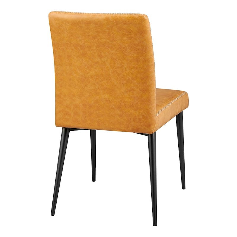 NPD Furniture Kevin Faux Leather Dining Side Chair (Set of 2)