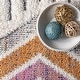 preview thumbnail 7 of 5, Nuloom Geometric Angela High-Low Modern Diamond Tassel Area Rug