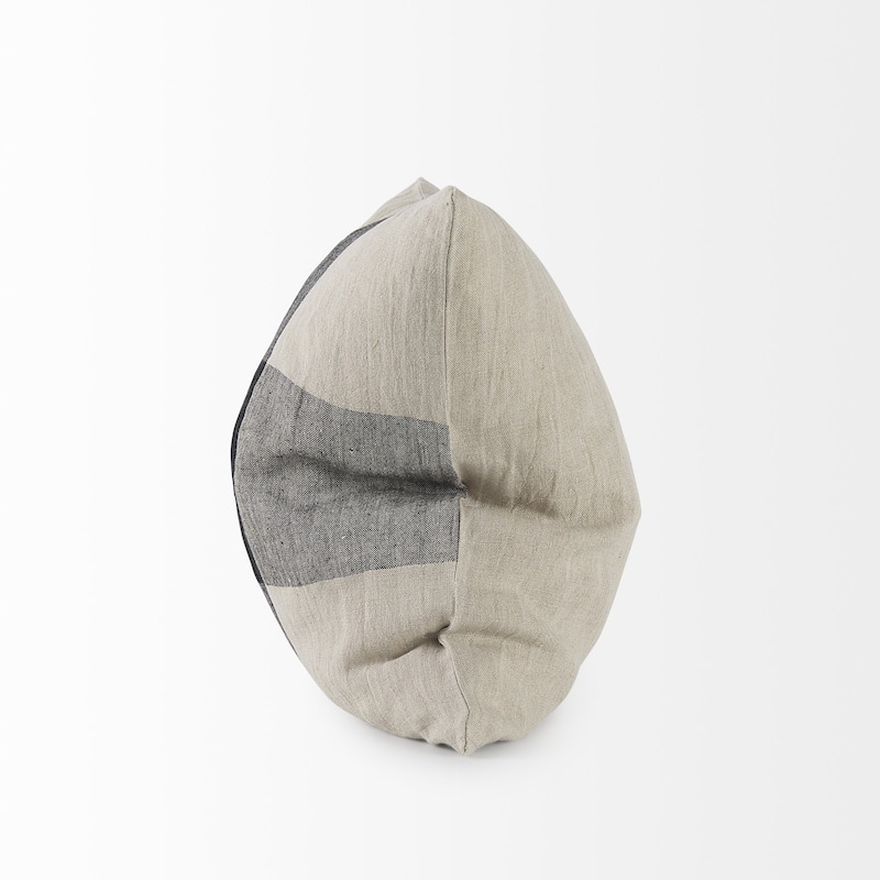 Beige and Black Plaid Pattern Throw Pillow Cover