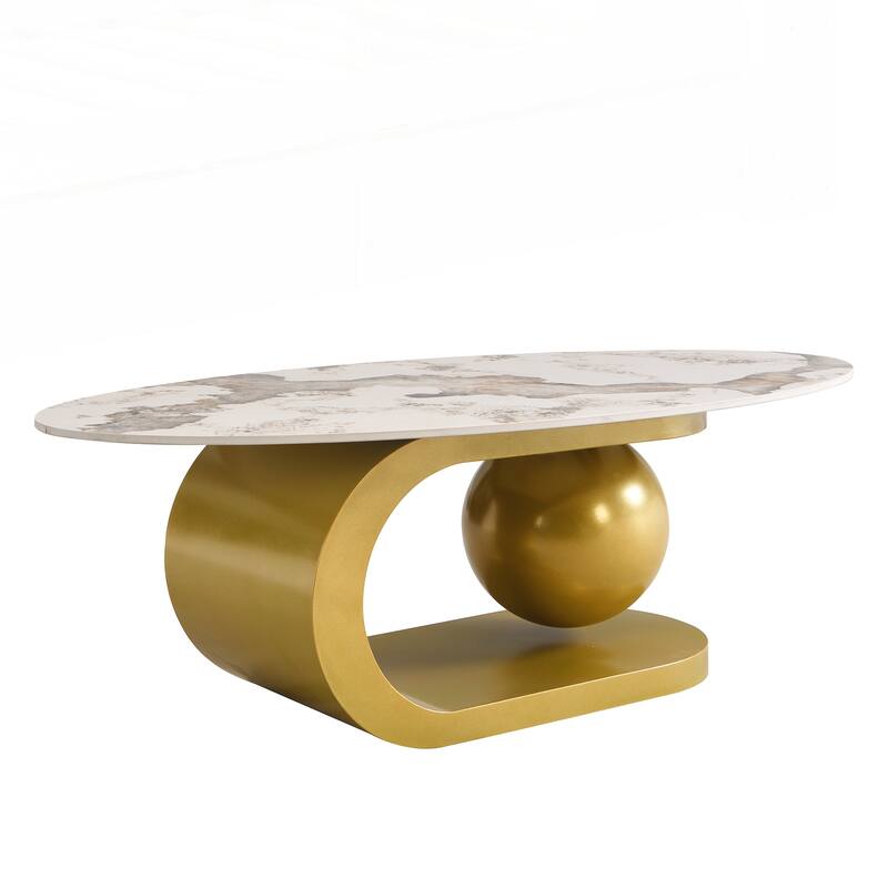 Marble Pattern Sintered Stone Coffee Table