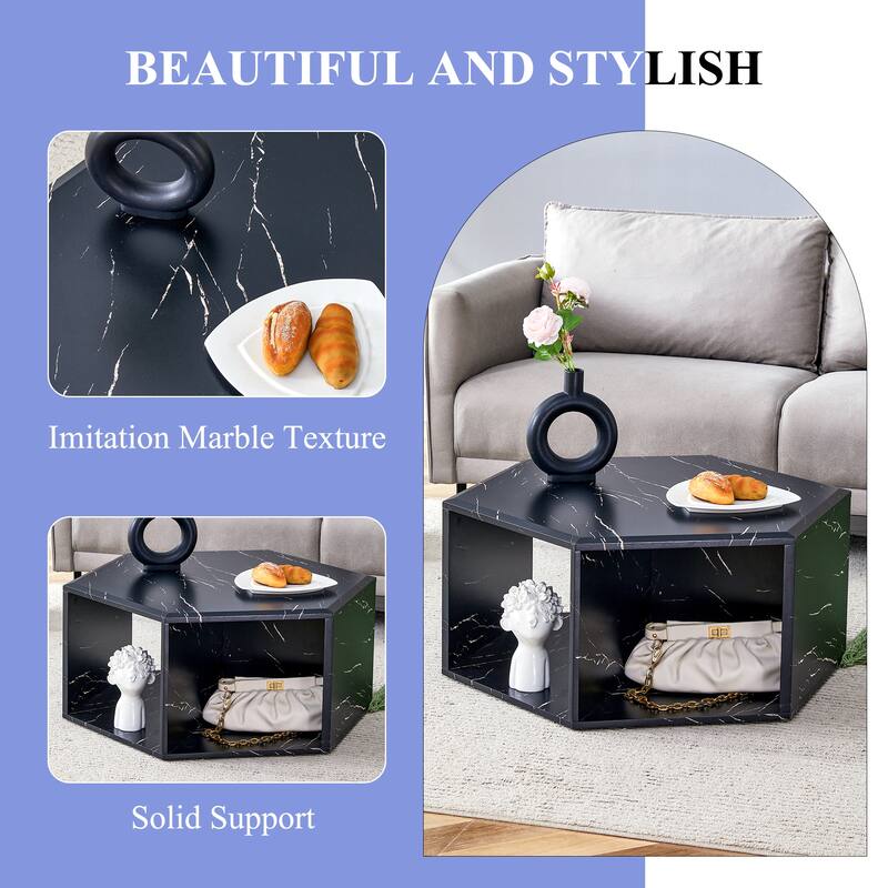 Minimalist hexagonal Coffee Table Set