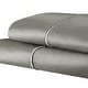 preview thumbnail 10 of 15, Cotton 1500 Thread Count Solid Pillowcase by Superior - (Set of 2) Grey - King