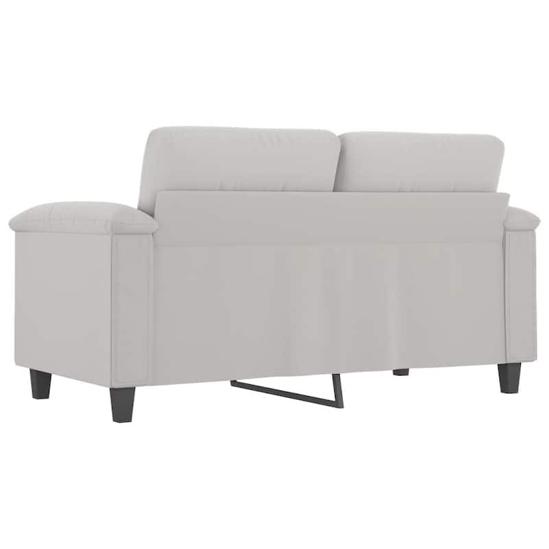 vidaXL Sofa Chair Living Room Upholstered Chair with Armrest Microfiber Fabric