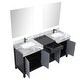 preview thumbnail 11 of 157, Lexora Zilara Bathroom Vanity Complete Set in Black and Grey with Faucet