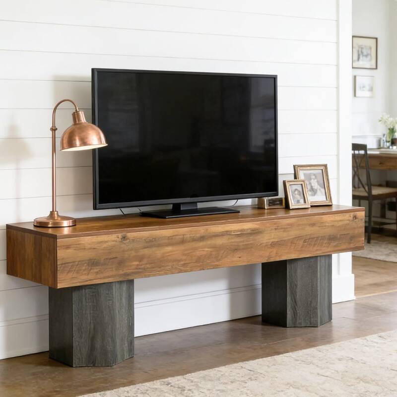 TV Stands for TVs up to 55''/65''/70", TV Media Entertainment Center for Living Room / Bedroom - 62.99" W × 15.75" D × 21.65" H