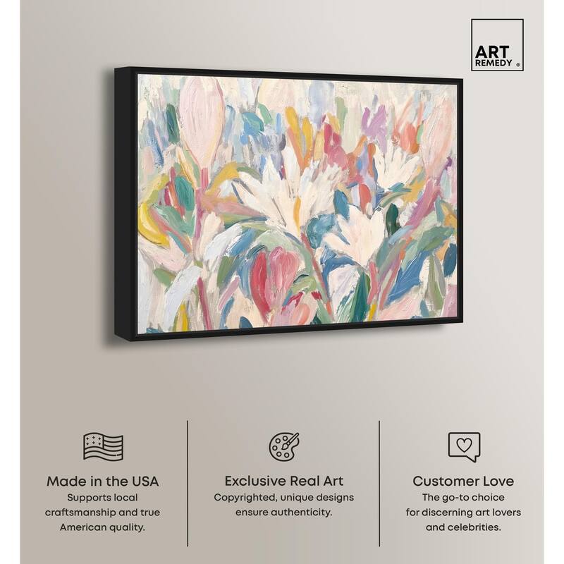 Morning Mist Bloom I Canvas by Art Remedy
