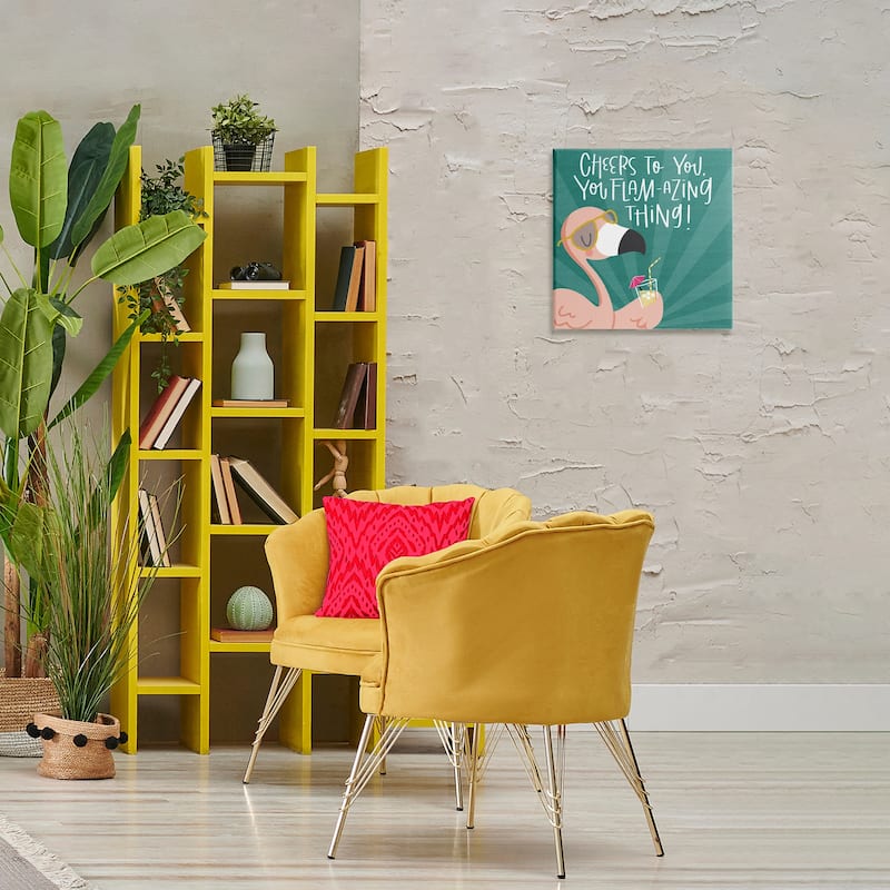 Stupell Cheers To You Flamazing Canvas Wall Art Design By Sarah Hickman