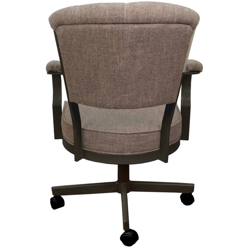 Miami Swivel Metal Caster Chair on Reading Base - 18" High Seat