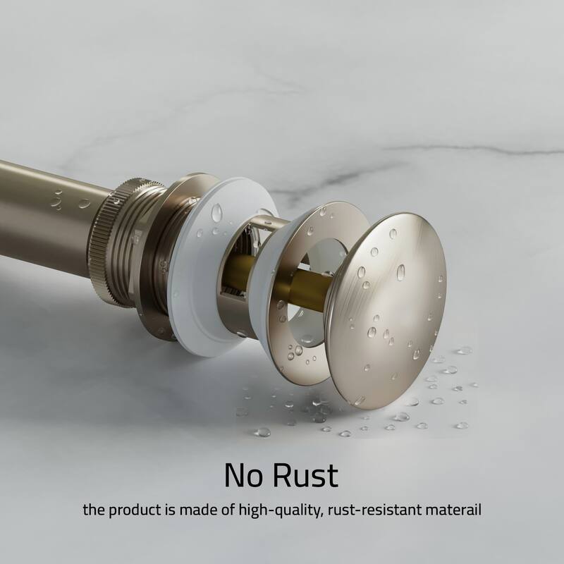 Dowell Undermount Sink Pop-Up Drain with Overflow