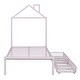 preview thumbnail 22 of 42, Twin Size House Shaped Metal Platform Bed with Drawers
