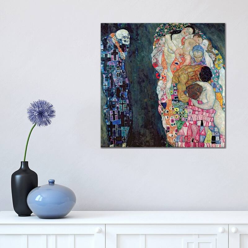 iCanvas "Death And Life, c.1911" by Gustav Klimt Canvas Print - 18x18x1.5