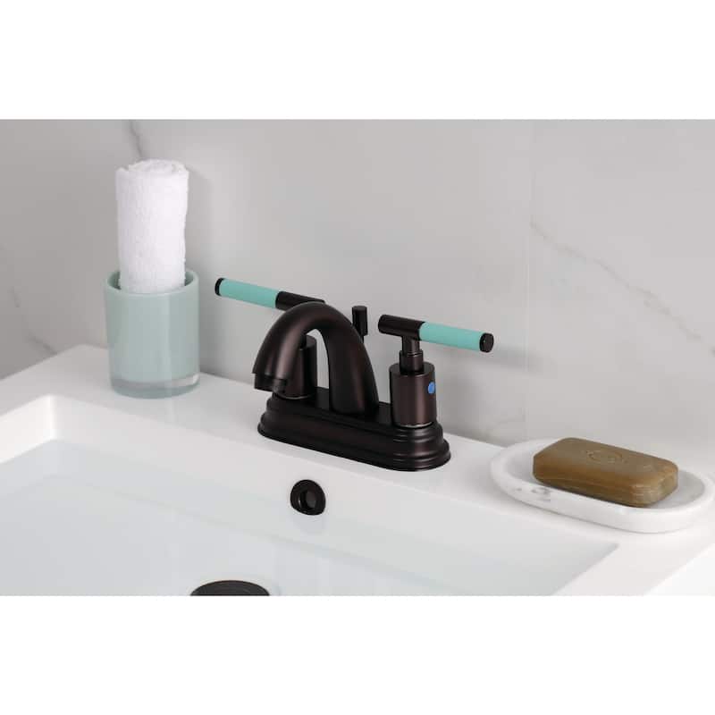 Kingston Brass KB861.CKL Kaiser 1.2 GPM Centerset Bathroom Faucet with