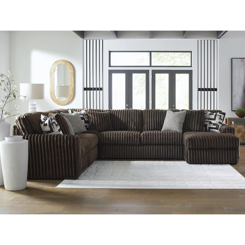 Signature Design by Ashley Midnight-Madness 4-Piece Sectional with Chaise - 151"W x 121"D x 40"H