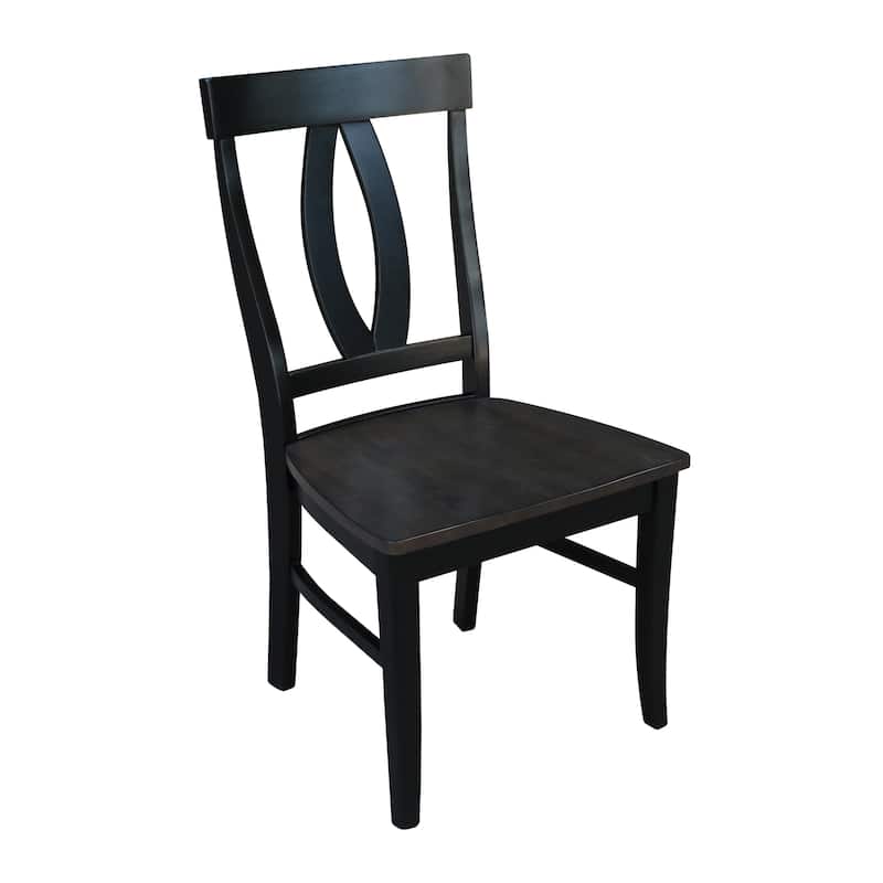 International Concepts Solid Wood Cosmo Dining Chairs, Set of 2