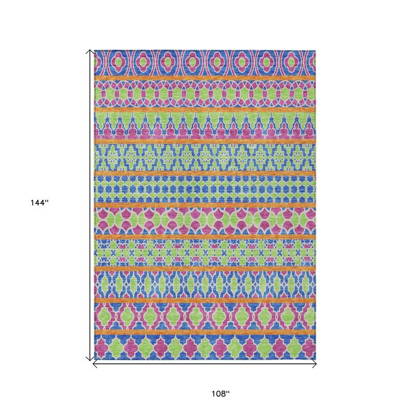 HomeRoots Quatrefoil Transitional Rectangle Outdoor Rug