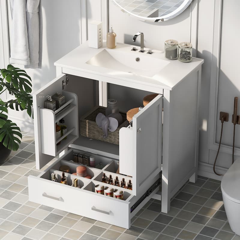 30" Bathroom Vanity with Single Sink