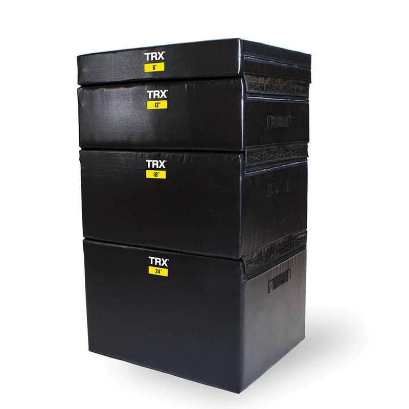 TRX 18" Soft Plyo Box Stackable Gym Workout Equipment for Plyometric Exercises - 31.64