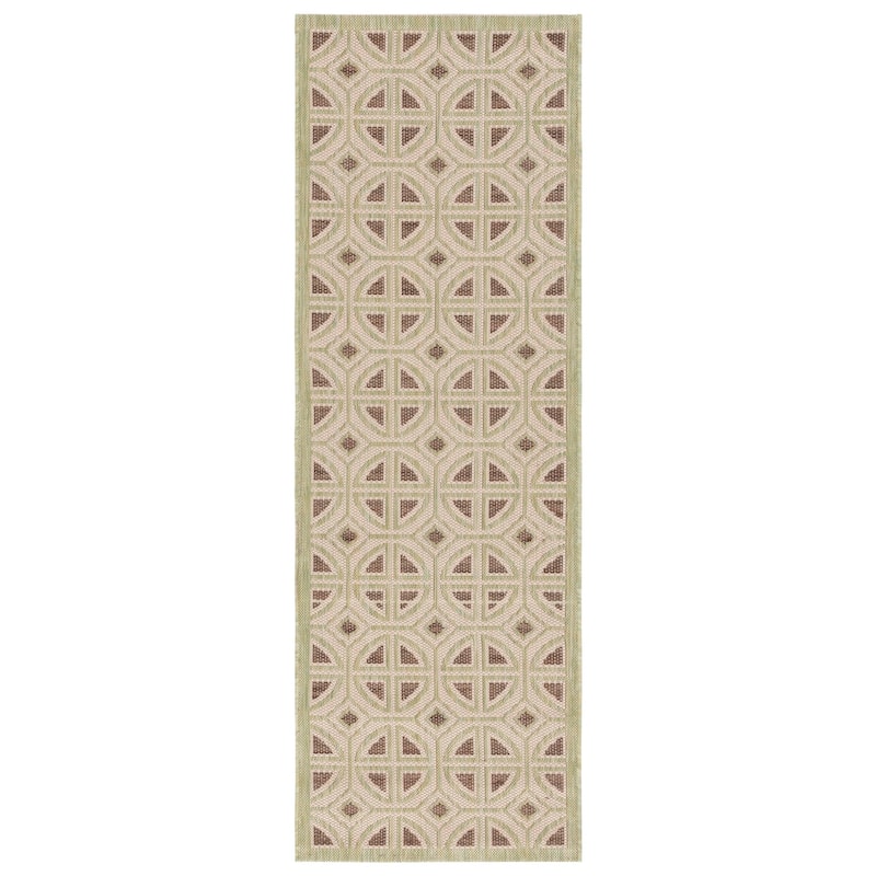 SAFAVIEH Courtyard Fatmire Indoor/ Outdoor Waterproof Patio Backyard Rug