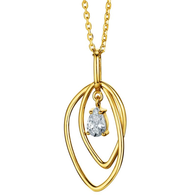 Sterling Silver Lotus Petal Pendant, Adjustable Chain
