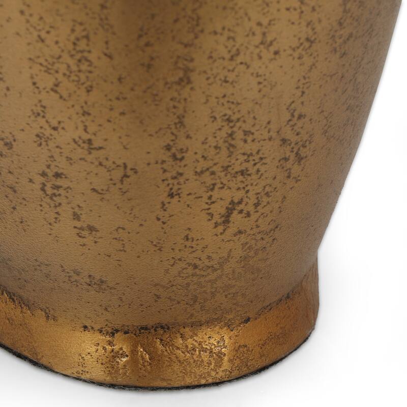 Roomfitters Metal Bottle Vase, Tall Decorative Accent for Table or Shelf, Modern Gold Finish