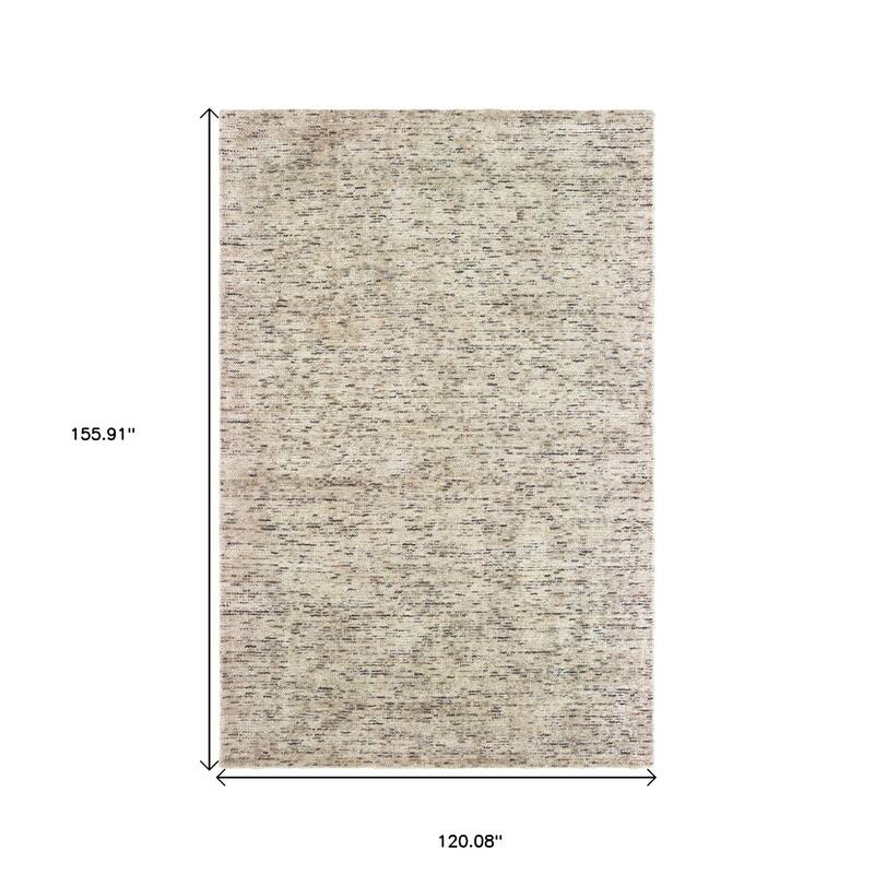 HomeRoots Solid Color Modern Rectangle Area Rug