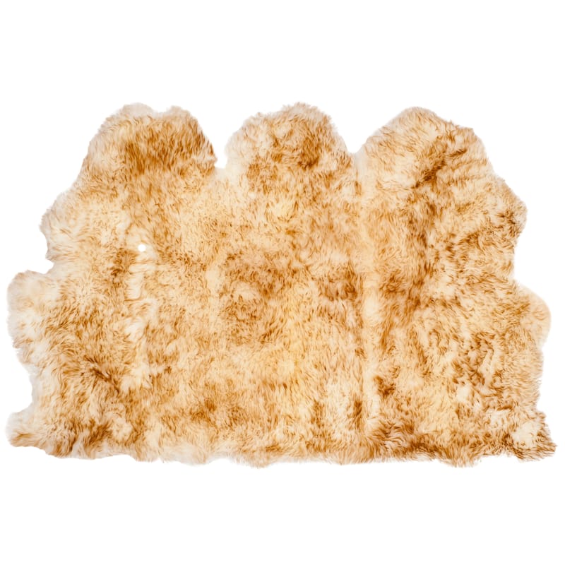 SAFAVIEH Handmade Natural Sheepskin Leanca 3.4-inch Thick Rug