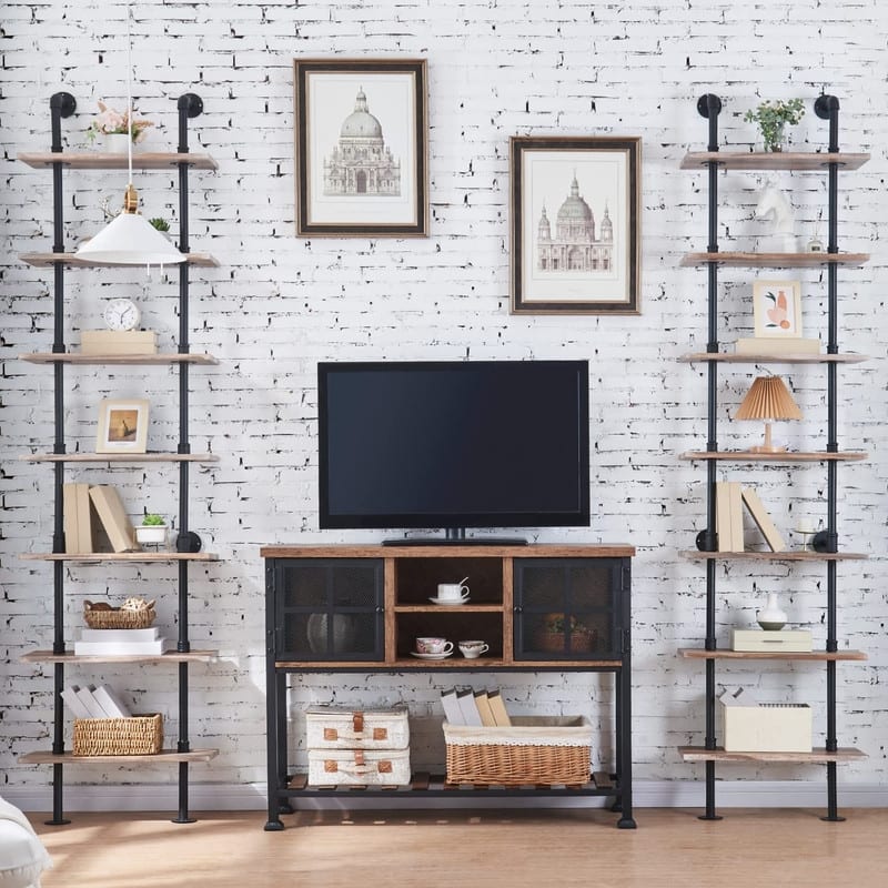 Industrial Pipe Bookshelf