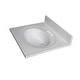 preview thumbnail 19 of 29, Fine Fixtures White Cultured Marble Top With Integrated Sink, 4" Backsplash and Overflow Included.