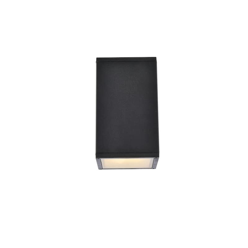Modern Integrated LED Wall Sconce - N/A - Black