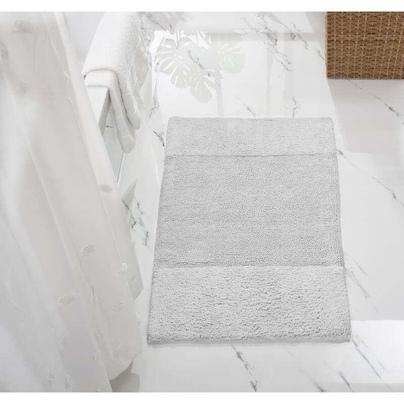 Better Trends Bath Rug 100% Cotton Water Absorbent Tufted Bathroom Rug Set for Shower, Sink Mats Machine Wash Granada Collection