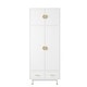 preview thumbnail 11 of 12, Density Board Pasted With Triamine Golden Copper Feet 4 Doors 2 Drawers With Clothes Rail - N/A