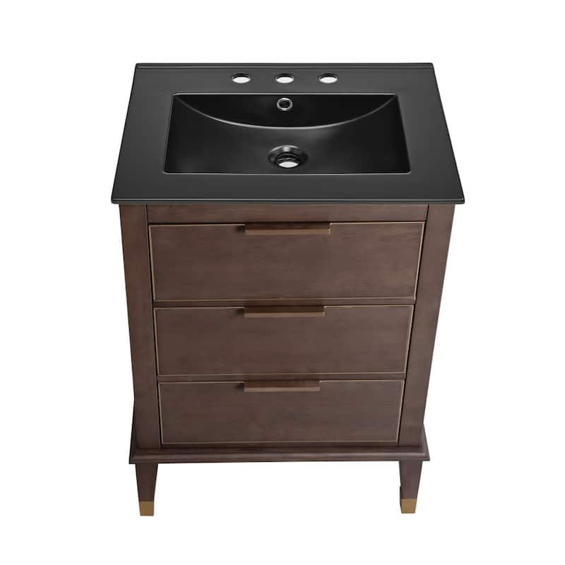 Swiss Madison SM-BV390-3MB Hugo 24" Free Standing Single Basin Vanity