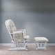 preview thumbnail 44 of 54, Ultimate Nursery Comfort - Glider and Ottoman Set with Reclining Cushion Chair, Rocker Chair with Padded Back and Armrests