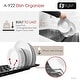 preview thumbnail 4 of 8, STYLISH 16 3/4" Over Sink Stainless Steel Dish Organizer in Graphite Black