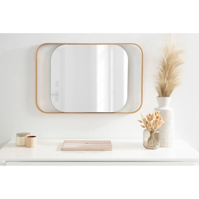 Kate and Laurel Kellom Metal Framed Wall Mirror - 20x30