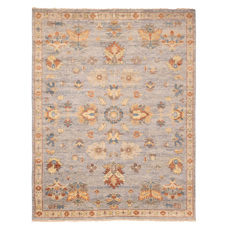 ECARPETGALLERY Hand-knotted Jules Serapi Light Denim Blue Wool Rug - 9'1 x 11'10