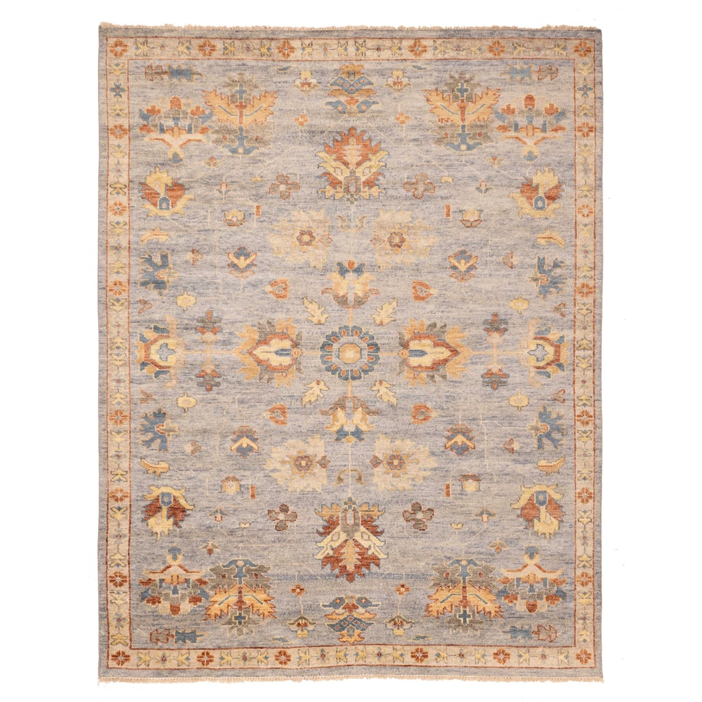 ECARPETGALLERY Hand-knotted Jules Serapi Light Denim Blue Wool Rug - 9'1 x 11'10