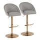 preview thumbnail 3 of 84, Porch & Den Livesey High Back Adjustable Bar Stool with Rounded T Footrest (Set of 2)